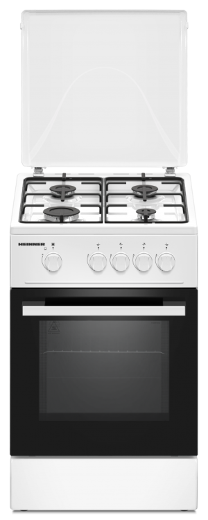 Aragaz gaz Heinner HFSC-K50WH, 4 arzatoare, dispozitiv de siguranta, 50x50