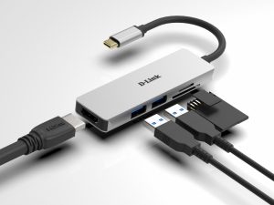 Docking station D-Link DUB-M530, USB Type-C, Aluminiu, 2 ani Garantie