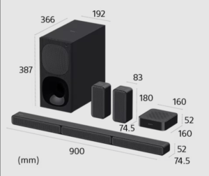Sony HT-S40R, Negru