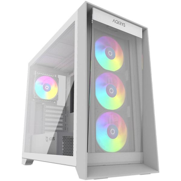 Carcasa AQIRYS XO-1, ARGB, Mid Tower, White