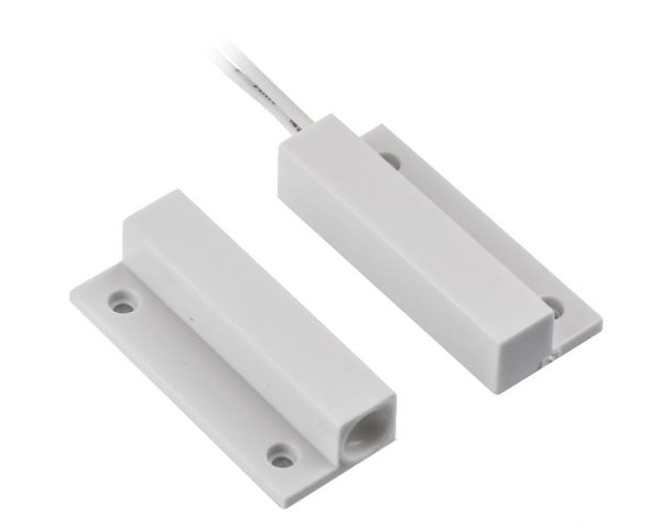 Contact magnetic ND-MC13S-W-10, culoare alba, material plastic, montare aparenta, interspatiu:
