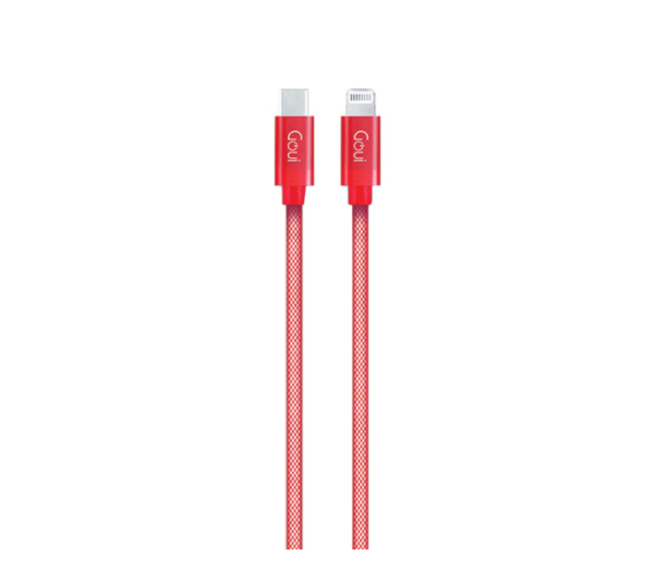 Cablu G-METALLICC94-R, USB C/ Lightning, 1 m, Rosu