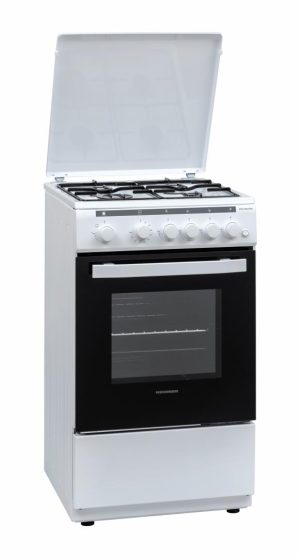 Aragaz gaz Heinner HFSC-V50LITWH, 4 arzatoare, aprindere electrica plita/cuptor, dispozitiv