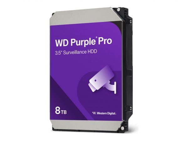 HDD Surveillance WD Purple Pro Smart Video, 8TB, 7200RPM, 256MB,