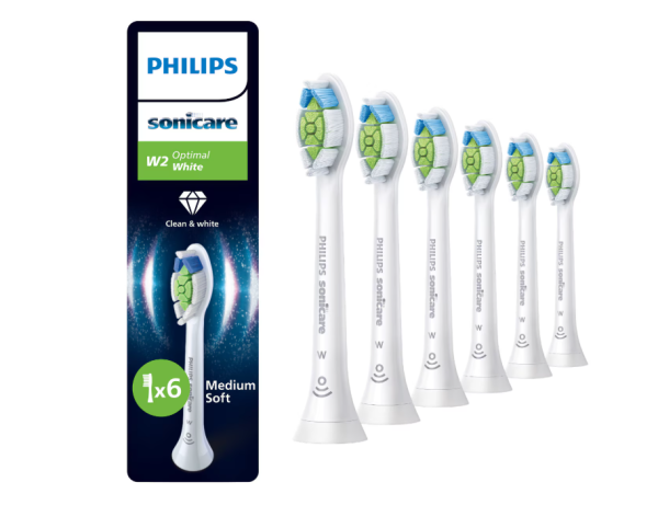 Rezerve Philips Sonicare Optimal White HX6066/87, pachet de 6 capete