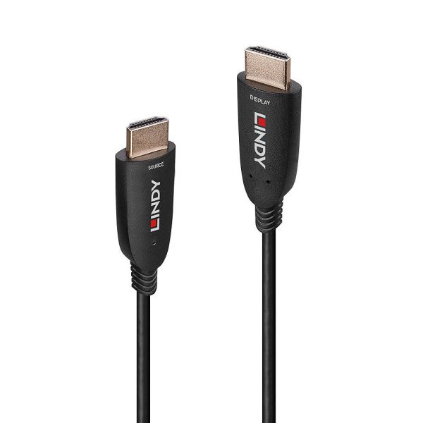 Cablu Lindy Fibre Optic Hybrid HDMI 8K60, HDMI, 60m, Negru