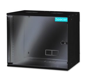 Cabiner Space 19" 9U, fixare pe perete, dezasamblat, 448x515x400, usa