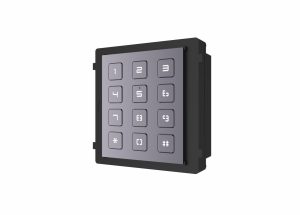 Modul de extensie videointerfon cu tastatura Hikvision DS-KD-KP; permite formarea codului