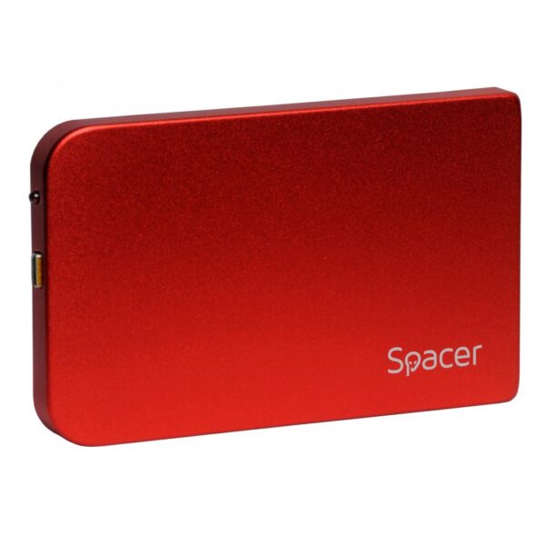 Rack extern HDD/SSD 2.5" Spacer USB 3.0 rosu - Image 3
