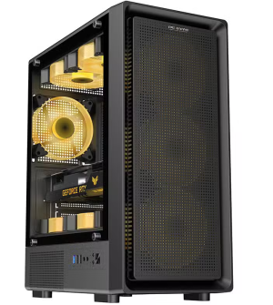 Carcasa PRO GAMING VISION BLACK, RGB, Mid Tower, Black