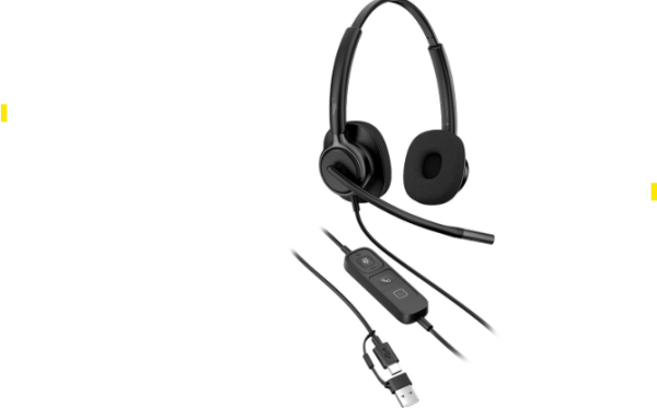 Casti Head-band HP Mission 425, Wired, noise-canceling, Negru