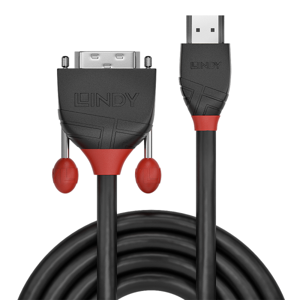 Cablu Lindy HDMI to DVI-D Cable, Black Line, HDMI/ DVI,