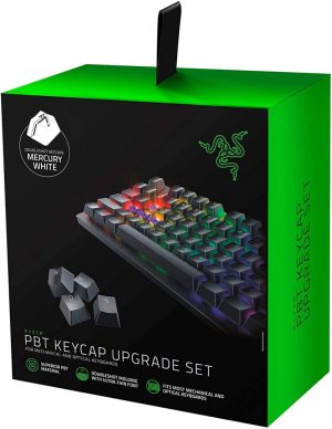 Set capace pentru tastatura Razer PBT Keycap Upgrade Set, Alb