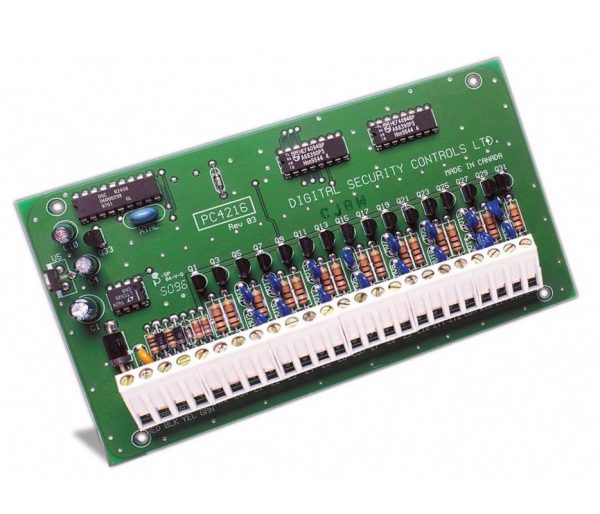Modul 16 iesiri de curent mic, DSC PC 4216, Open-colector