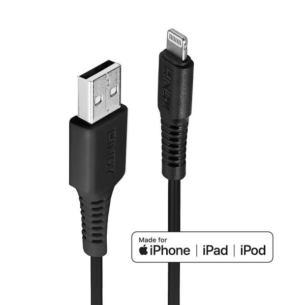 Cablu Lindy USB A 2.0 to Lightning, Lightning/ USB A,