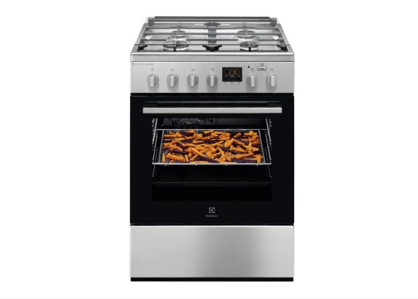 60x60 cm; Mixt; 4 arzatoare gaz; Gratare fonta; Cuptor electric