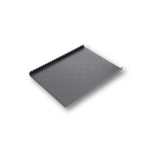 Raft fix capacitate ridicata pentru rack podea 600mm, negru RAL9004