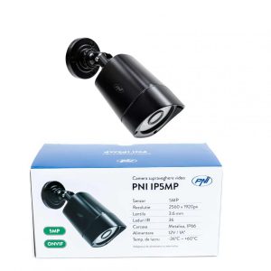 Camera supraveghere video PNI IP5MP cu IP, 5MP, H.265, ONVIF,