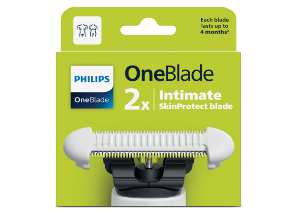 Lame de schimb PHILIPS OneBlade Intimate, unisex, 2 bucăți