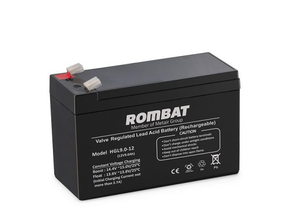 Acumulator stationar 9Ah/12V HGL12-9, Borna F2, Dimensiuni 151 x 65