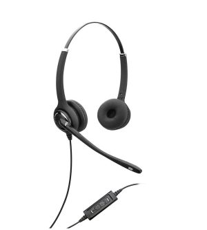 Casti Head-band Axtel Elite UC stereo USB-A/USB-C, Wired, Noise-Canceling, Negru