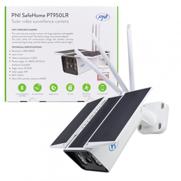 Camera supraveghere video PNI SafeHome PT950LR 1080P 2MP cu panou