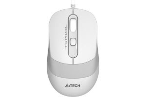 Mouse A4TECH FM10, 1600dpi, White-Grey