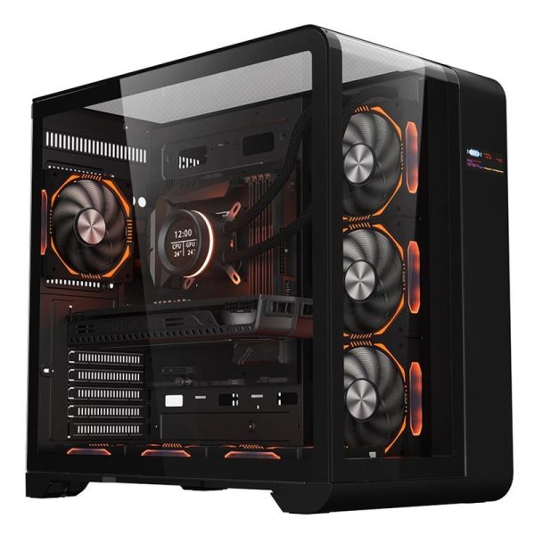 Carcasa 1stPLAYER RT7-BK, Mid Tower, Black