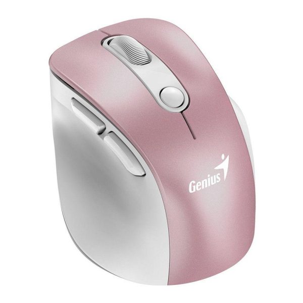 Mouse Wireless Genius Ergo 9000S Pro, 2400 dpi, roz