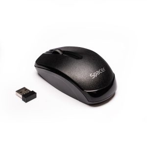 Mouse Wireless Spacer SPMO-161, 1000 dpi, Negru