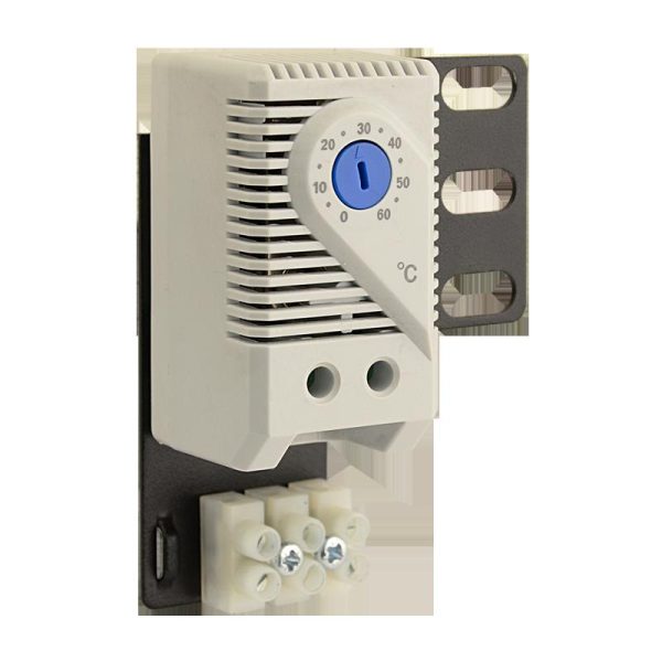 Termostat analogic pentru ventilatoare rack, 0 - 60 grade, 10A,