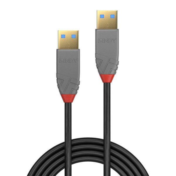 Cablu Lindy LY-36752, USB 3.2 Type A, 2m, Anthra Line