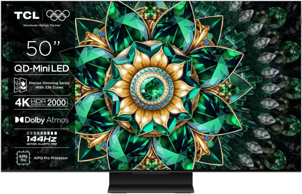 Televizor TCL QD-MiniLED 50Q7C, 126 cm, Smart Google TV, 4K
