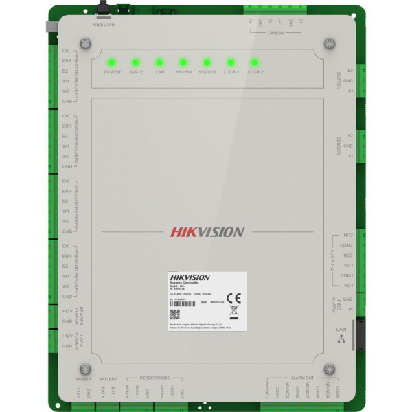 Centrala control acces Pro Series Hikvision DS-K2622X(P) pentru 2 usi,