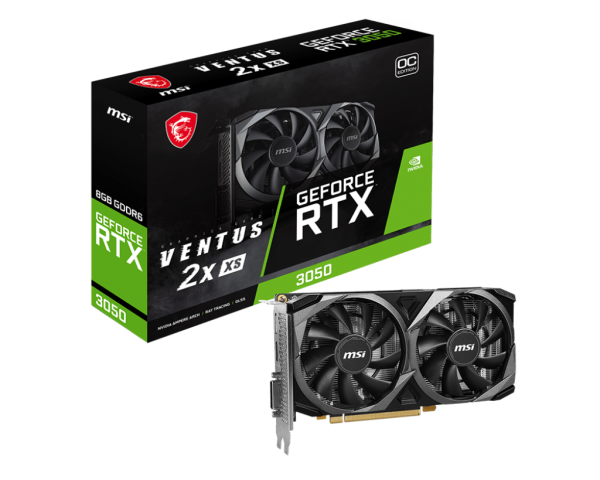 Placa video MSI GeForce RTX 3050 VENTUS 2X XS 8G