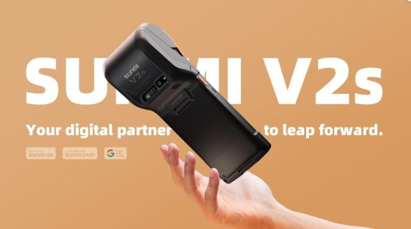 Terminal mobil SUNMI V2s, Negru
