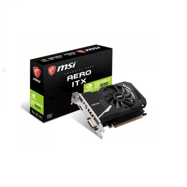 Placa video MSI GeForce GT 1030 AERO ITX 2GD4 OC,