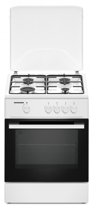 Aragaz gaz Heinner HFSC-K6060WH, 4 arzatoare, aprindere electrica plita, dispozitiv