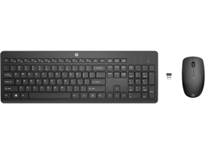 Kit wireless tastatura si mouse HP 235, taste numerice, negru