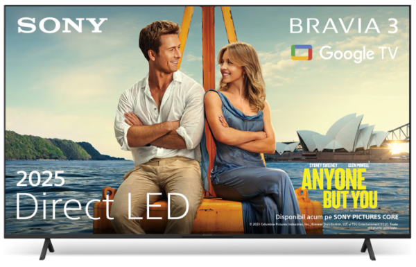 Televizor Sony BRAVIA 3 LED 75S35, 189 cm, Smart Google