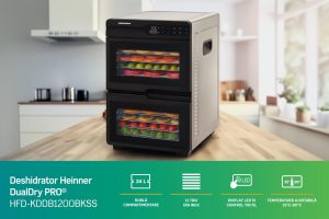 Deshidrator HEINNER DualDry Pro HFD-KDDB1200BKSS