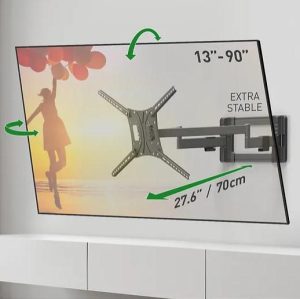 Suport TV de perete, Barkan BM464L, Full Motion cu 2