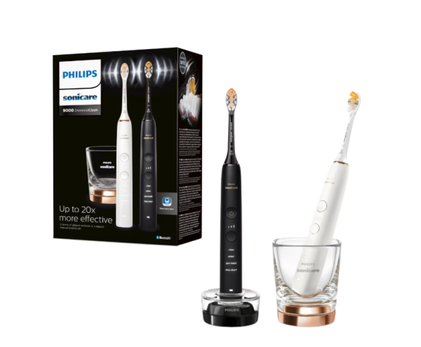 Set de doua periute sonice Philips Sonicare HX9914/69 Diamond Clean