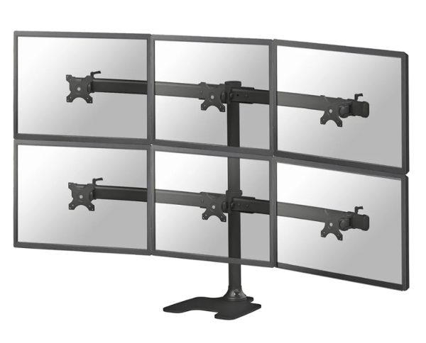 Suport 6 monitoare Neomounts FPMA-D700DD6, 10-27'', birou, VESA Maxim 100x100
