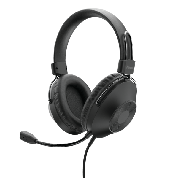 Casti Head-band Trust Ozo, Wired, Negru