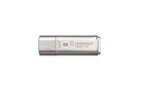 Memorie USB Kingston IronKey Keypad 200 64GB, USB Type-A, Argintiu