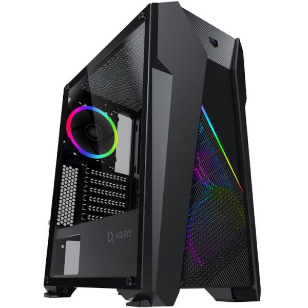 Carcasa Aqirys Canopus, RGB, Mid Tower, Black