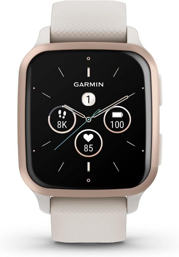 Smartwatch Garmin Venu Sq 2 Music, 40mm, Ivory/Peach