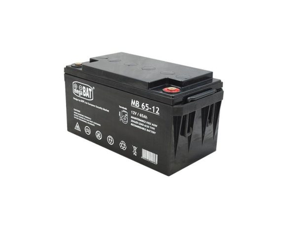 Acumulator VRLA AGM fara intretinere Megabat MB65-12; Capacitate:65Ah; Voltaj: 12V;