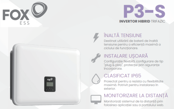 FoxESS Hybrid Inverter 3-Phase P3-8.0-SH , 8kW
